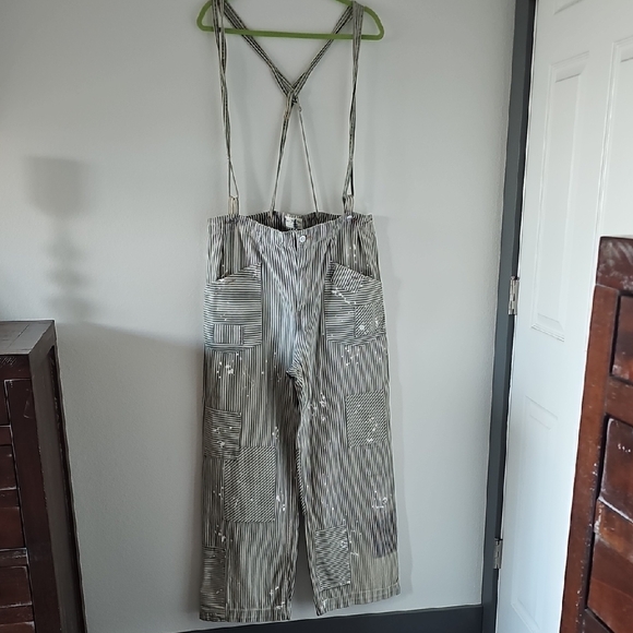We The Free Denim - ●●WE THE FREE STRIPED PAINTERS OVERALLS NWOT SIZE L●●